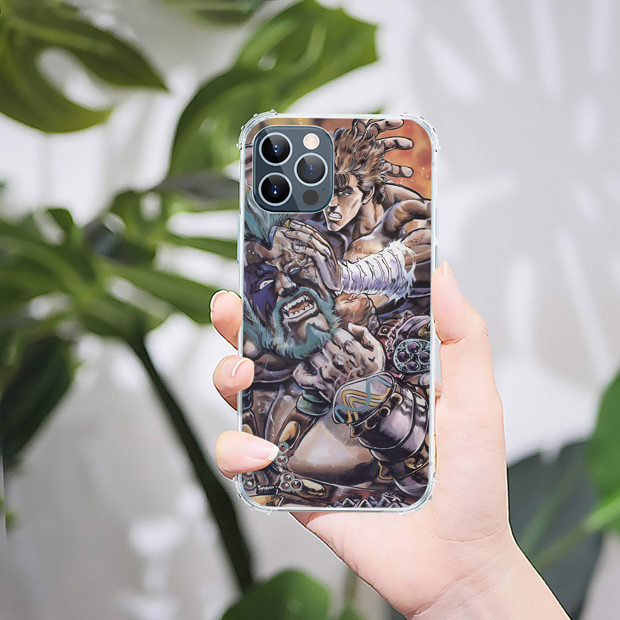 （画像用） 北斗の拳 Fist of the North Star 【iPhone 12シリーズ対応】透明スマホケース（クリアソフトケース）